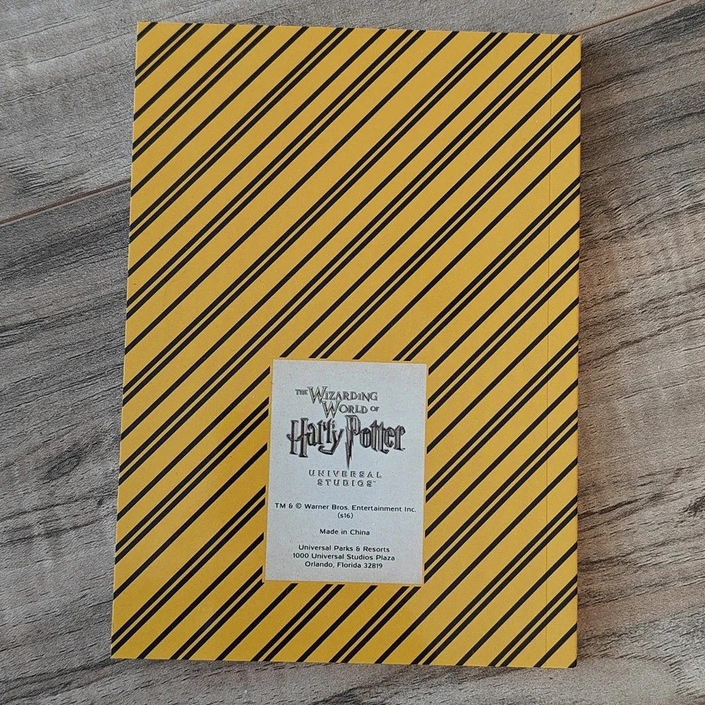 NWOT Hufflepuff Striped Notebook